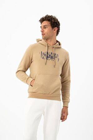 Arma Erkek Büyük Beden Kanguru Cepli Sweatshirt 