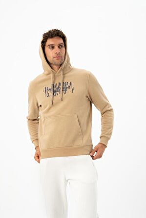 Arma Erkek Büyük Beden Kanguru Cepli Sweatshirt 