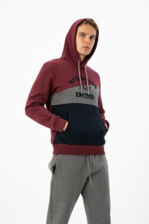 Arma Erkek Kanguru Cepli Kapüşonlu Sweatshirt 