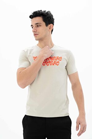 Arma Erkek Slim Fit Bisiklet Yaka Tişört 