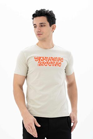 Arma Erkek Slim Fit Bisiklet Yaka Tişört 