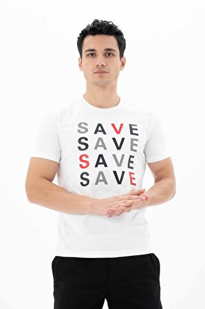 Arma Erkek Slim Fit Bisiklet Yaka Tişört 