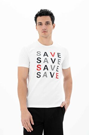 Arma Erkek Slim Fit Bisiklet Yaka Tişört 