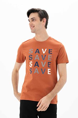 Arma Erkek Slim Fit Bisiklet Yaka Tişört 