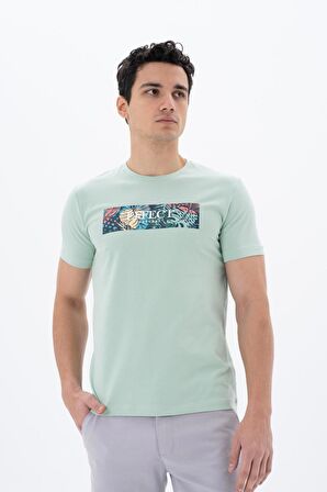 Arma Erkek Slim Fit Bisiklet Yaka Tişört 