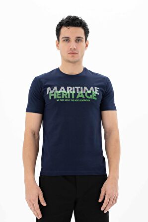 Arma Erkek Slim Fit Bisiklet Yaka Tişört 