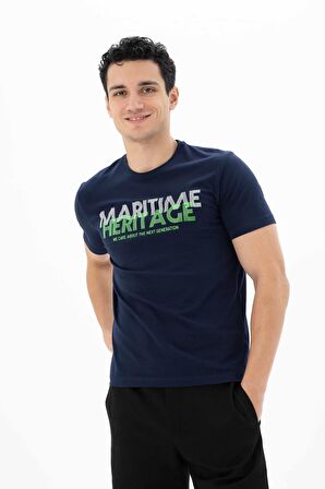 Arma Erkek Slim Fit Bisiklet Yaka Tişört 