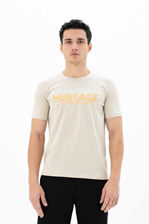 Arma Erkek Slim Fit Bisiklet Yaka Tişört 