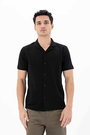 Arma Erkek % 100 Pamuk Penye Pike Regular Fit Polo Yaka Gömlek 