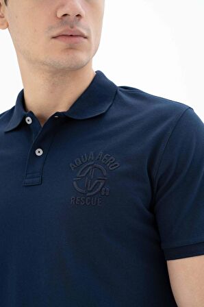 Arma Erkek Baskılı Regular Fit % 95 Pamuklu %5 Likralı Polo Yaka T-Shirt 