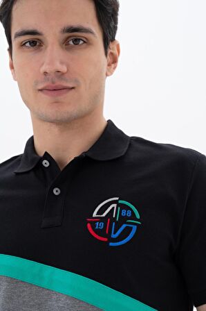 Arma Erkek Baskılı Regular Fit % 95 Pamuklu %5 Likralı Polo Yaka T-Shirt 