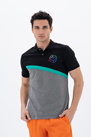 Arma Erkek Baskılı Regular Fit % 95 Pamuklu %5 Likralı Polo Yaka T-Shirt 
