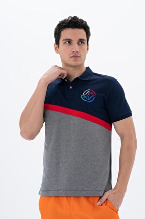 Arma Erkek Baskılı Regular Fit % 95 Pamuklu %5 Likralı Polo Yaka T-Shirt 