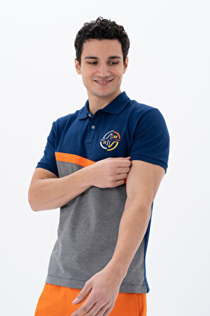 Arma Erkek Baskılı Regular Fit % 95 Pamuklu %5 Likralı Polo Yaka T-Shirt 