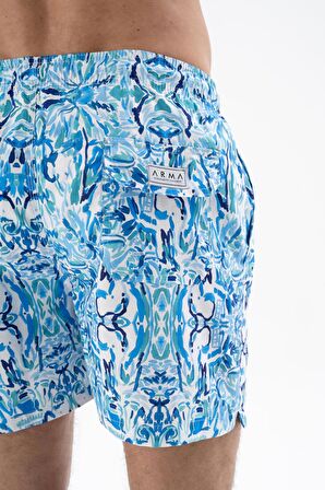 Arma Erkek Regular Fit Çok Renkli Mayo Deniz Şortu 