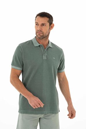 Arma Erkek % 100 Pamuk Regular Fit Parça Boyama Polo Yaka T-Shirt 