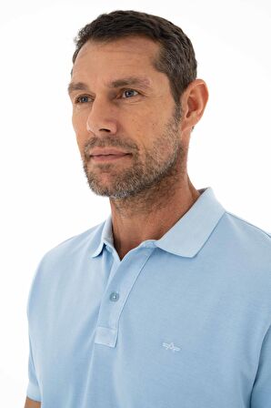 Arma Erkek % 100 Pamuk Regular Fit Parça Boyama Polo Yaka T-Shirt 