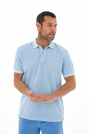 Arma Erkek % 100 Pamuk Regular Fit Parça Boyama Polo Yaka T-Shirt 