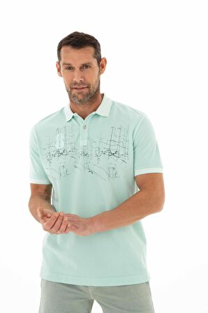 Arma Erkek Regular Fit Parça Boyama Polo Yaka Tişört 