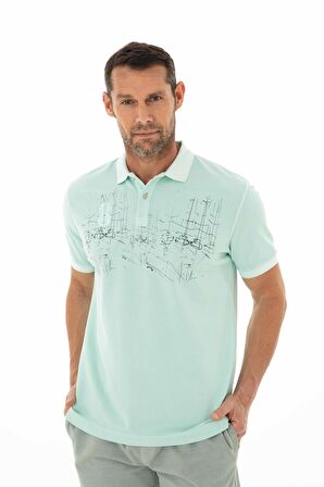 Arma Erkek Regular Fit Parça Boyama Polo Yaka Tişört 