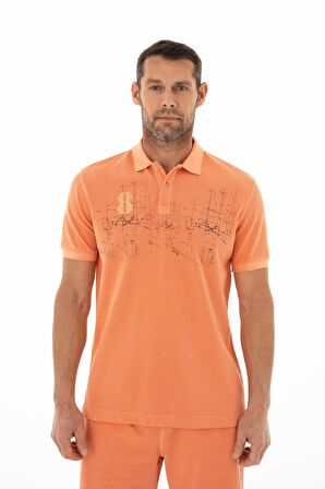 Arma Erkek Regular Fit Parça Boyama Polo Yaka Tişört 