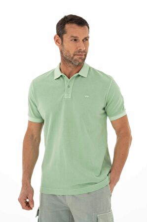 Arma Erkek % 100 Pamuk Regular Fit Parça Boyama Polo Yaka T-Shirt 