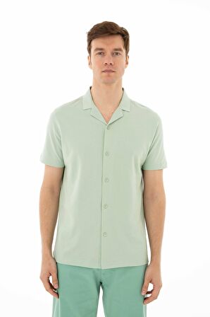 Arma Erkek % 100 Pamuk Penye Pike Regular Fit Polo Yaka Gömlek 
