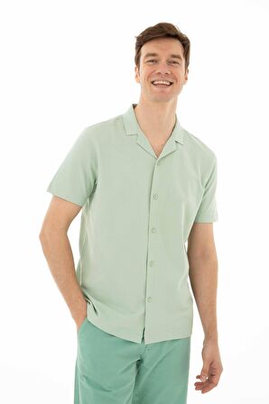 Arma Erkek % 100 Pamuk Penye Pike Regular Fit Polo Yaka Gömlek 