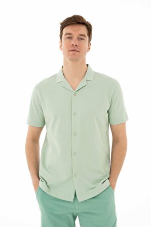 Arma Erkek % 100 Pamuk Penye Pike Regular Fit Polo Yaka Gömlek 