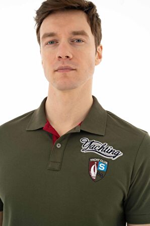 Arma Erkek Baskılı Regular Fit % 95 Pamuklu %5 Likralı Polo Yaka T-Shirt 