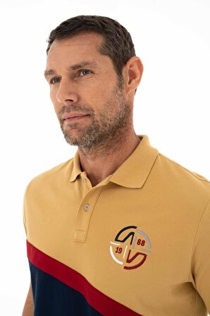 Arma Erkek Baskılı Regular Fit % 95 Pamuklu %5 Likralı Polo Yaka T-Shirt 