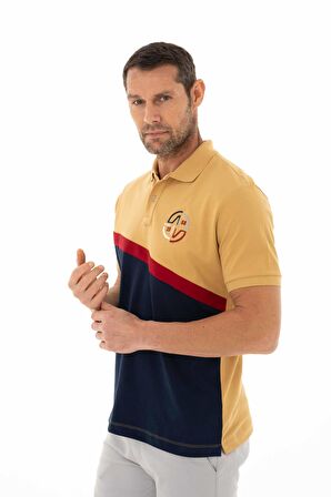 Arma Erkek Baskılı Regular Fit % 95 Pamuklu %5 Likralı Polo Yaka T-Shirt 