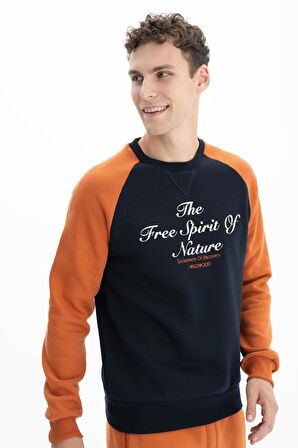 Arma Erkek Regular Fit Bisiklet Yaka Sweatshirt 