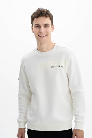 Arma Erkek Regular Fit Bisiklet Yaka Sweatshirt 