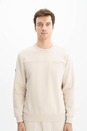 Arma Erkek Regular Fit Cepli Bisiklet Yaka Sweatshirt 