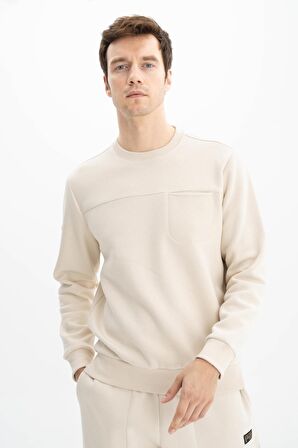 Arma Erkek Regular Fit Cepli Bisiklet Yaka Sweatshirt 