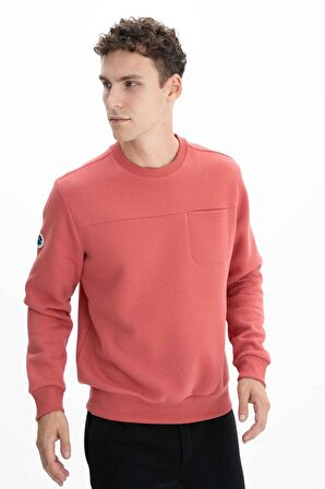 Arma Erkek Regular Fit Cepli Bisiklet Yaka Sweatshirt 