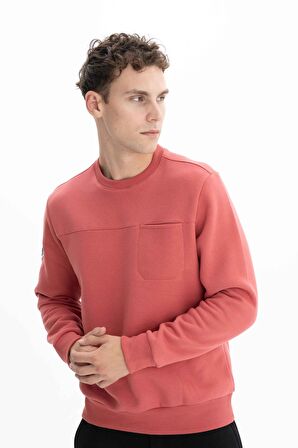 Arma Erkek Regular Fit Cepli Bisiklet Yaka Sweatshirt 