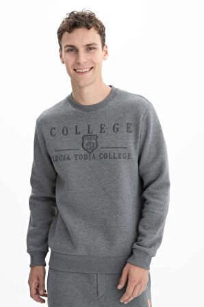 Arma Erkek Regular Fit Bisiklet Yaka Sweatshirt 