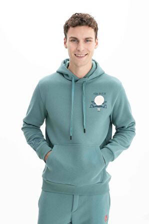 Arma Erkek Regular Fit Kapşonlu Kanguru Cepli Sweatshirt 