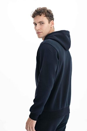 Arma Erkek Regular Fit Cepsiz Kapşonlu Sweatshirt 