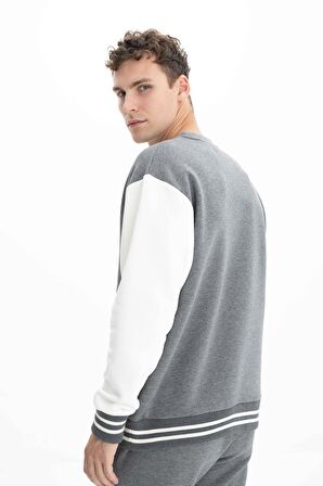 Arma Erkek Relax Fit Bisiklet Yaka Sweatshirt 