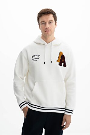 Arma Erkek Relax Fit Kapşonlu Kanguru Cepli Sweatshirt 