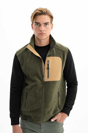 Arma Erkek Kışlık Softech Polar Relax Fit Tam Fermuar Yandan Cepli Baskısız Yelek K26424674101 