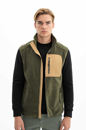 Arma Erkek Kışlık Softech Polar Relax Fit Tam Fermuar Yandan Cepli Baskısız Yelek K26424674101 