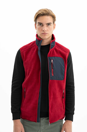 Arma Erkek Kışlık Softech Polar Relax Fit Tam Fermuar Yandan Cepli Baskısız Yelek K26424674101 