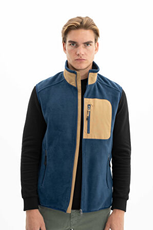 Arma Erkek Kışlık Softech Polar Relax Fit Tam Fermuar Yandan Cepli Baskısız Yelek K26424674101 