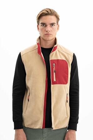 Arma Erkek Kışlık Softech Polar Relax Fit Tam Fermuar Yandan Cepli Baskısız Yelek K26424674101 