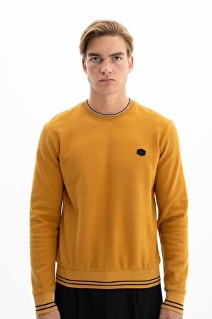 Arma Erkek Regular Fit Selanik Kumaş Bisiklet Yaka Sweatshirt 