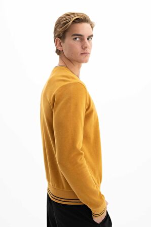 Arma Erkek Regular Fit Selanik Kumaş Bisiklet Yaka Sweatshirt 